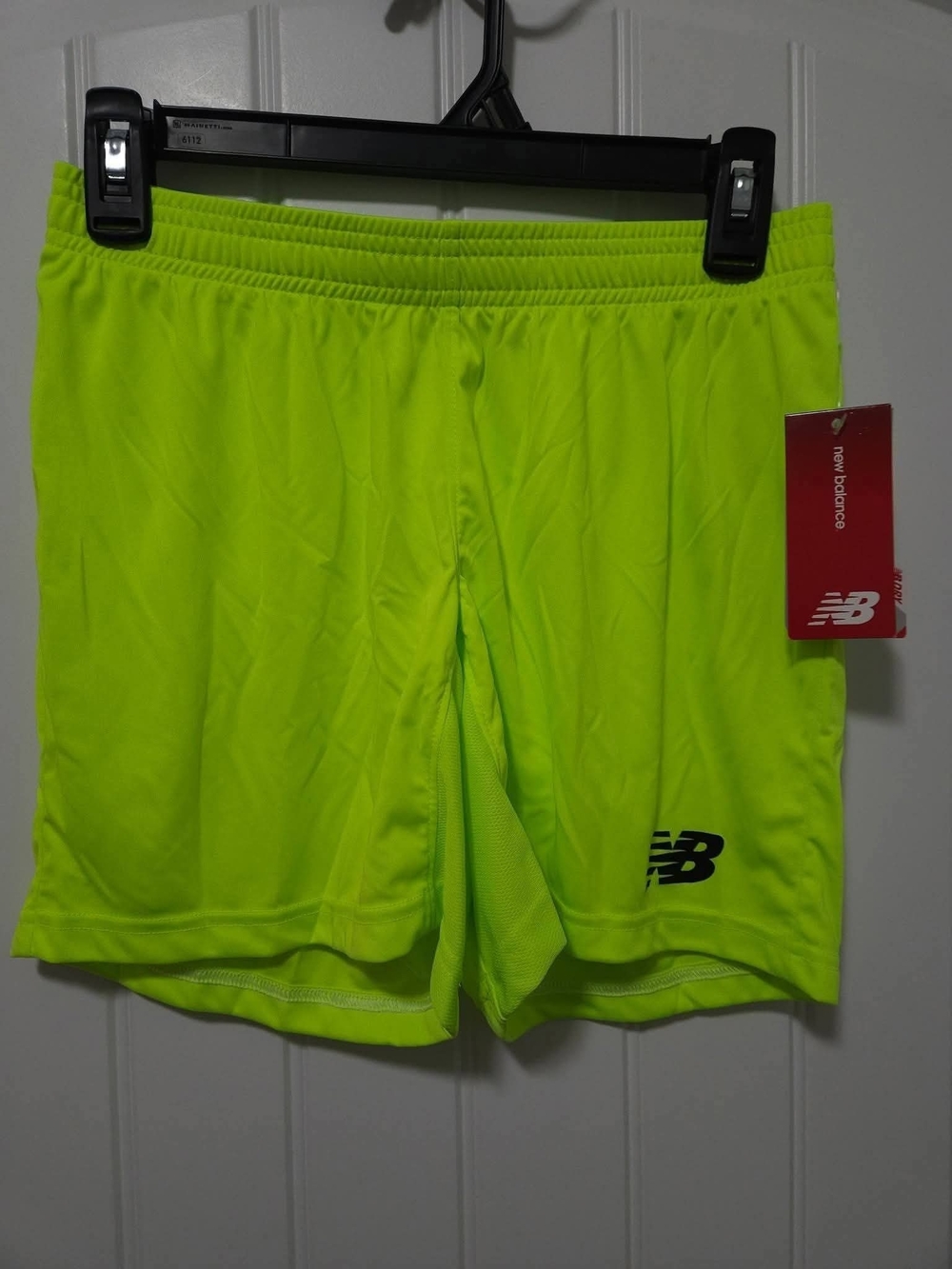 New Balance Women's Crew Athletic Running Shorts NWT Neon Yellow Size XS
